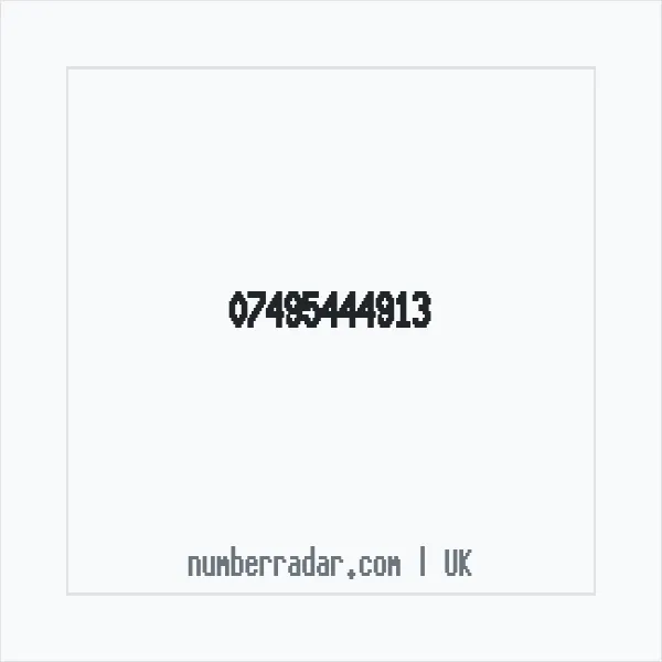 Reverse number check for +44 7495 444913 — who called me?