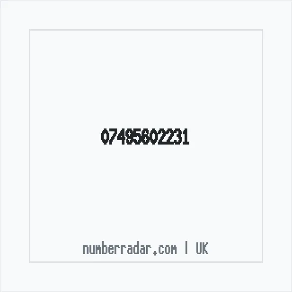 Reverse number check for +44 7495 602231 — who called me?