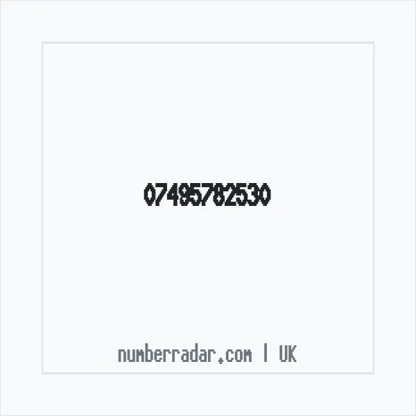 Reverse number check for +44 7495 782530 — who called me?