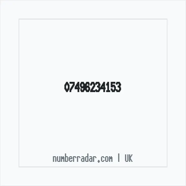 Reverse number check for +44 7496 234153 — who called me?