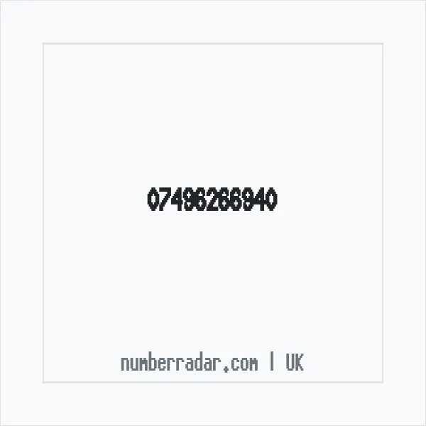 Reverse number check for +44 7496 266940 — who called me?