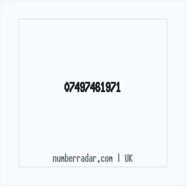 Reverse number check for +44 7497 461971 — who called me?