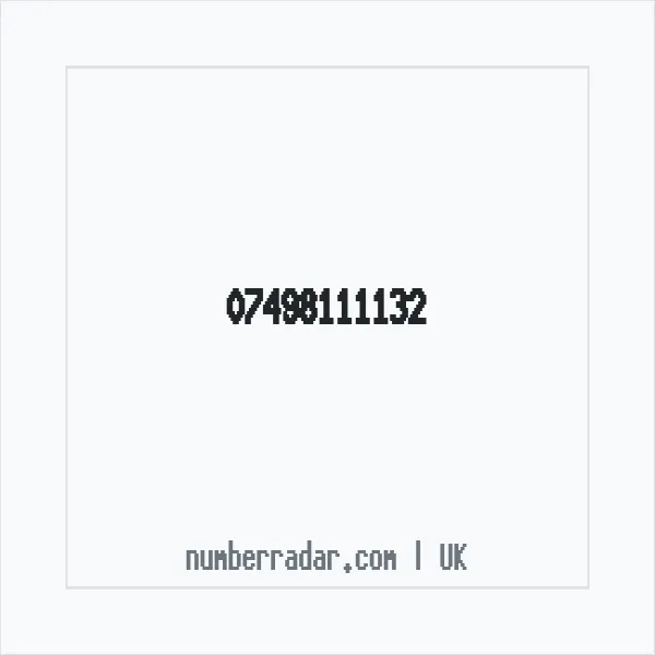 Reverse number check for +44 7498 111132 — who called me?