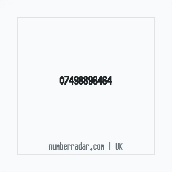 Reverse number check for +44 7498 896464 — who called me?