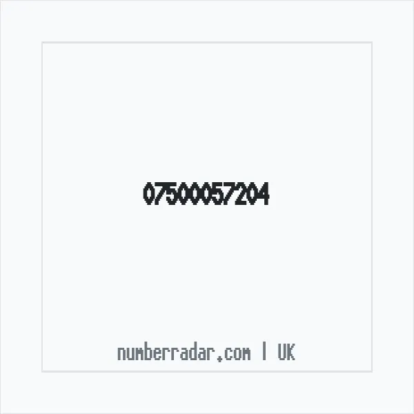 Reverse number check for +44 7500 057204 — who called me?