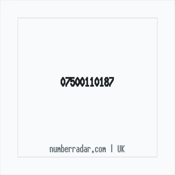 Reverse number check for +44 7500 110187 — who called me?