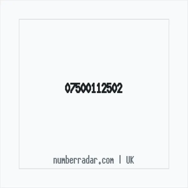 Reverse number check for +44 7500 112502 — who called me?
