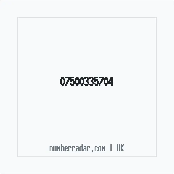 Reverse number check for +44 7500 335704 — who called me?
