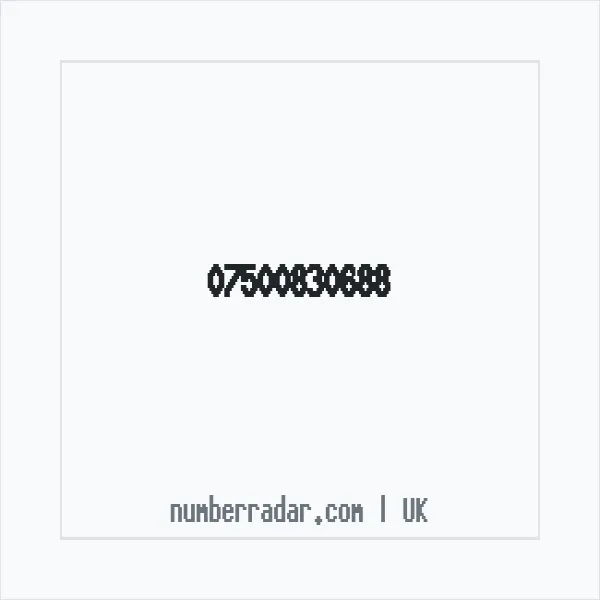 Reverse number check for +44 7500 830688 — who called me?