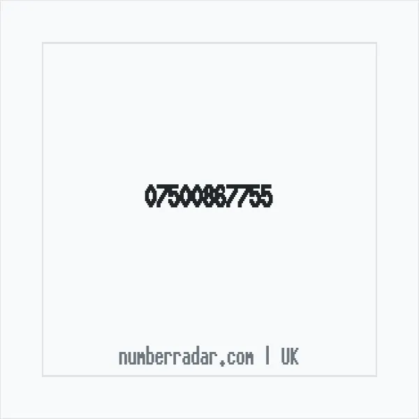 Reverse number check for +44 7500 867755 — who called me?