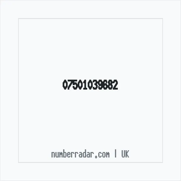 Reverse number check for +44 7501 039682 — who called me?
