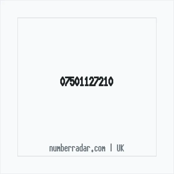 Reverse number check for +44 7501 127210 — who called me?