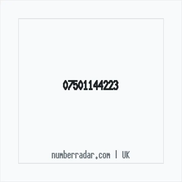 Reverse number check for +44 7501 144223 — who called me?