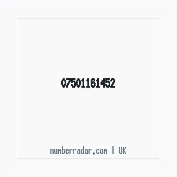 Reverse number check for +44 7501 161452 — who called me?