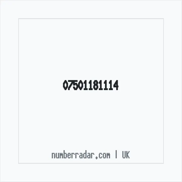 Reverse number check for +44 7501 181114 — who called me?