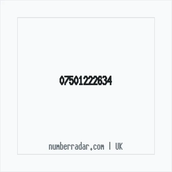 Reverse number check for +44 7501 222634 — who called me?
