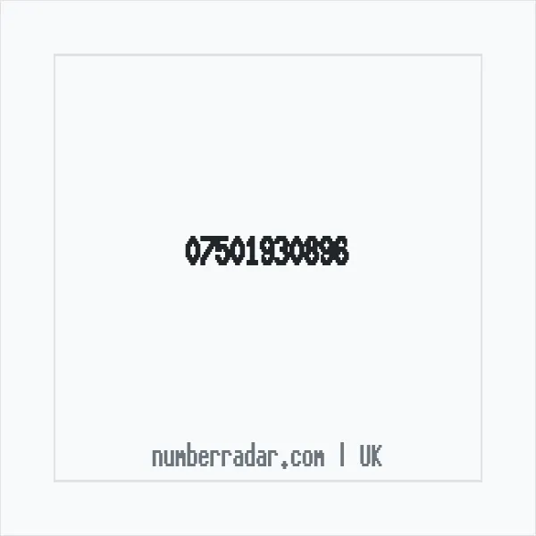 Reverse number check for +44 7501 930896 — who called me?