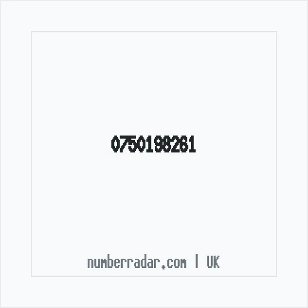 Reverse number check for +44 750198261 — who called me?