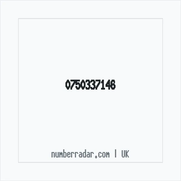 Reverse number check for +44 750337146 — who called me?
