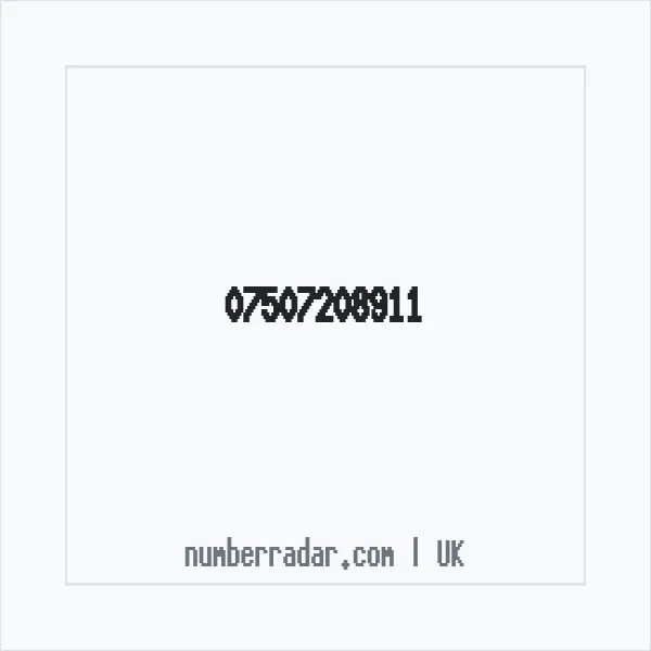 Reverse number check for +44 7507 208911 — who called me?