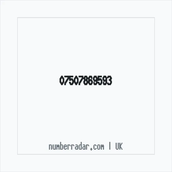 Reverse number check for +44 7507 869593 — who called me?
