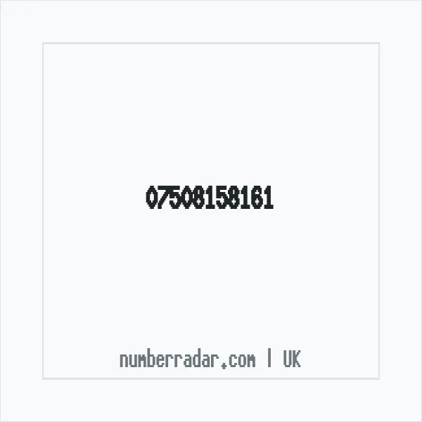 Reverse number check for +44 7508 158161 — who called me?