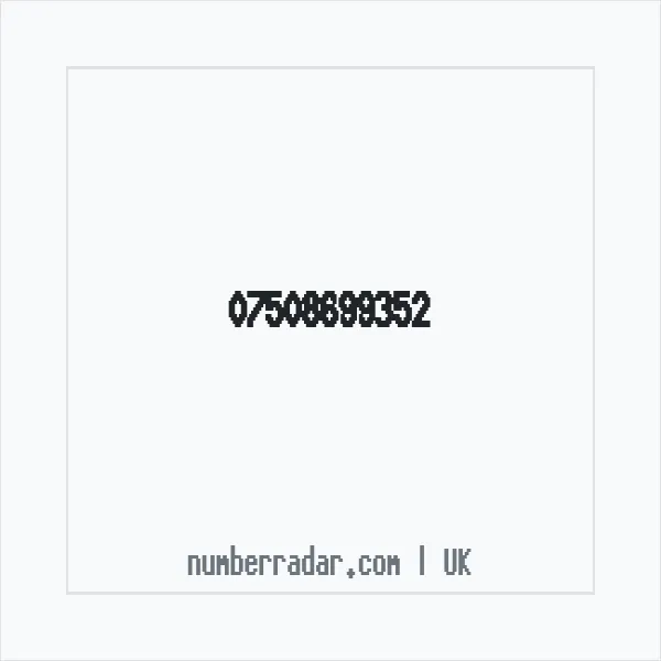Reverse number check for +44 7508 699352 — who called me?