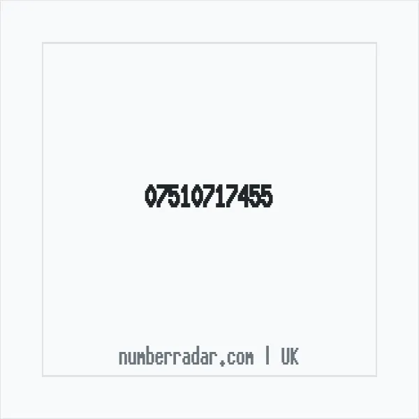 Reverse number check for +44 7510 717455 — who called me?