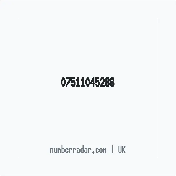 Reverse number check for +44 7511 045286 — who called me?