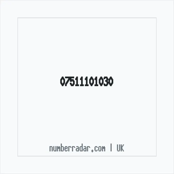Reverse number check for +44 7511 101030 — who called me?