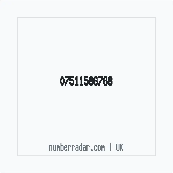 Reverse number check for +44 7511 586768 — who called me?