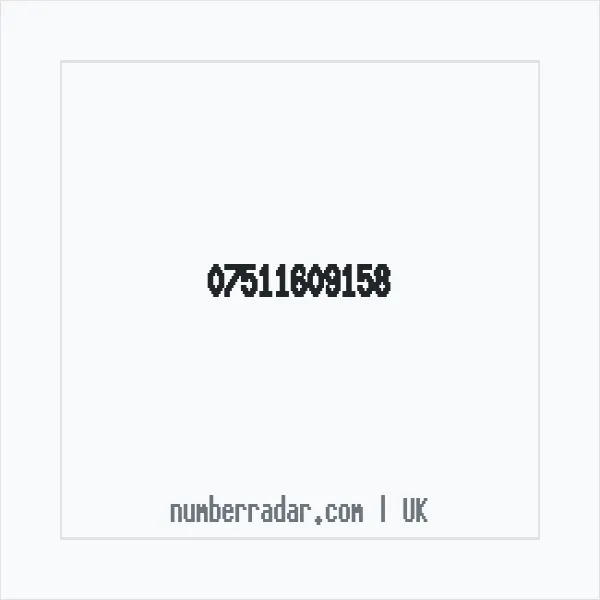 Reverse number check for +44 7511 609158 — who called me?