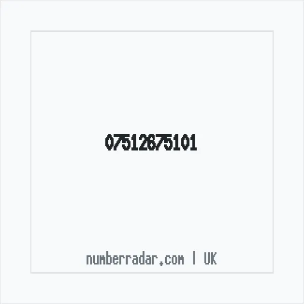 Reverse number check for +44 7512 675101 — who called me?