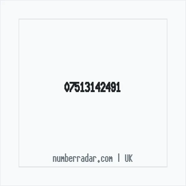 Reverse number check for +44 7513 142491 — who called me?