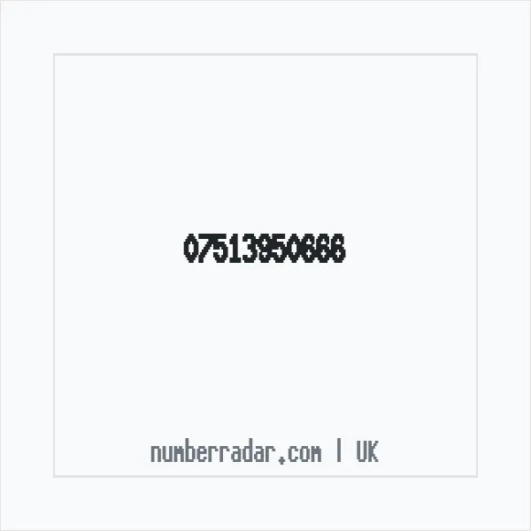 Reverse number check for +44 7513 950666 — who called me?