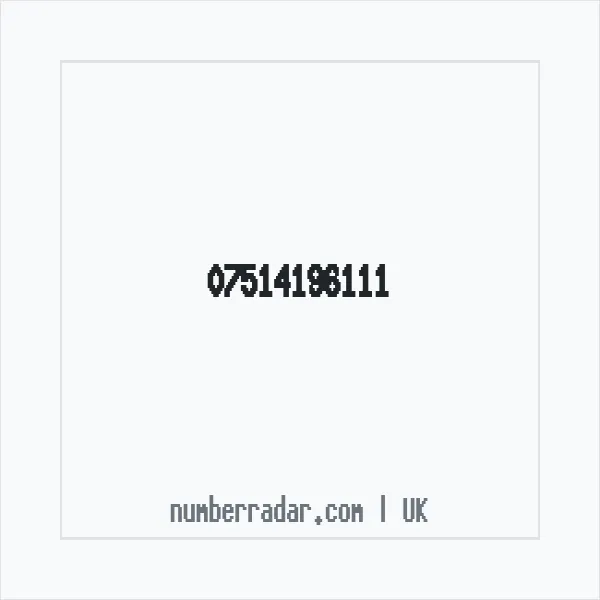Reverse number check for +44 7514 196111 — who called me?