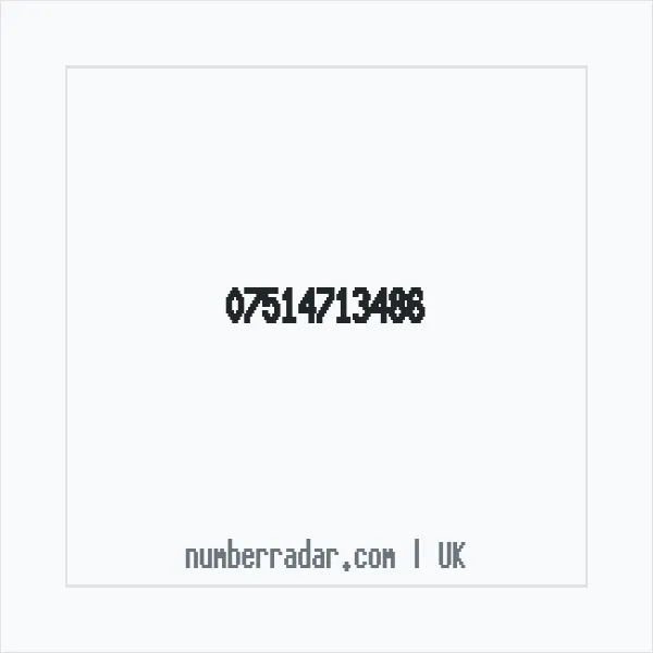 Reverse number check for +44 7514 713486 — who called me?