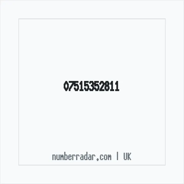 Reverse number check for +44 7515 352811 — who called me?