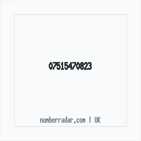 Reverse number check for +44 7515 470823 — who called me?