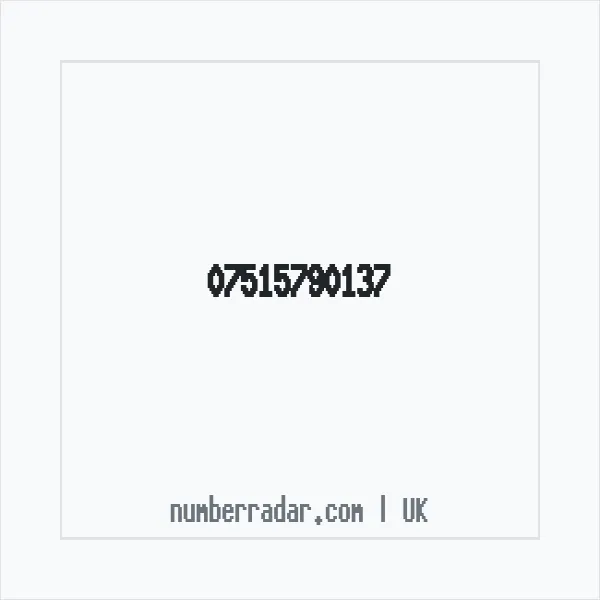Reverse number check for +44 7515 790137 — who called me?