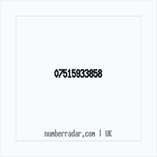 Reverse number check for +44 7515 933858 — who called me?