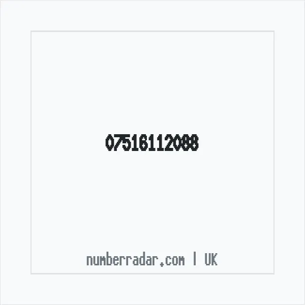 Reverse number check for +44 7516 112088 — who called me?