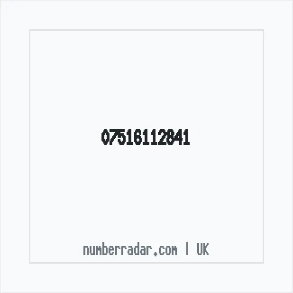 Reverse number check for +44 7516 112841 — who called me?