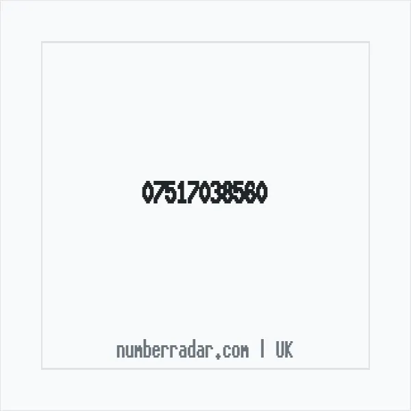 Reverse number check for +44 7517 038560 — who called me?