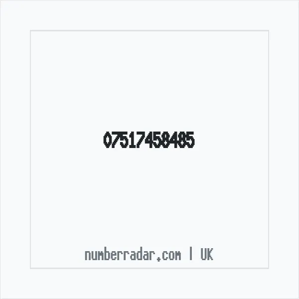 Reverse number check for +44 7517 458485 — who called me?