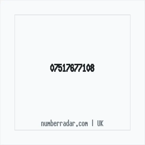 Reverse number check for +44 7517 677108 — who called me?