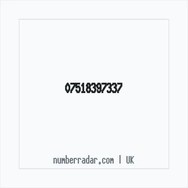 Reverse number check for +44 7518 397337 — who called me?
