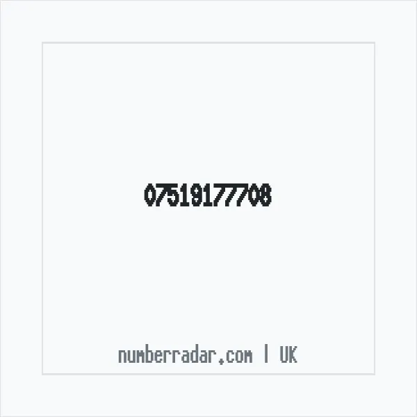 Reverse number check for +44 7519 177708 — who called me?