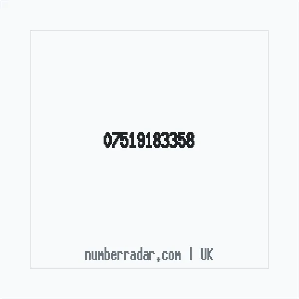 Reverse number check for +44 7519 183358 — who called me?