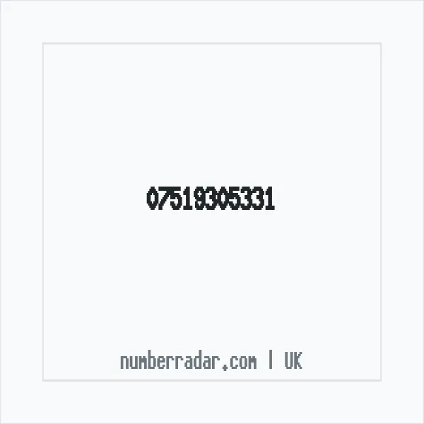 Reverse number check for +44 7519 305331 — who called me?